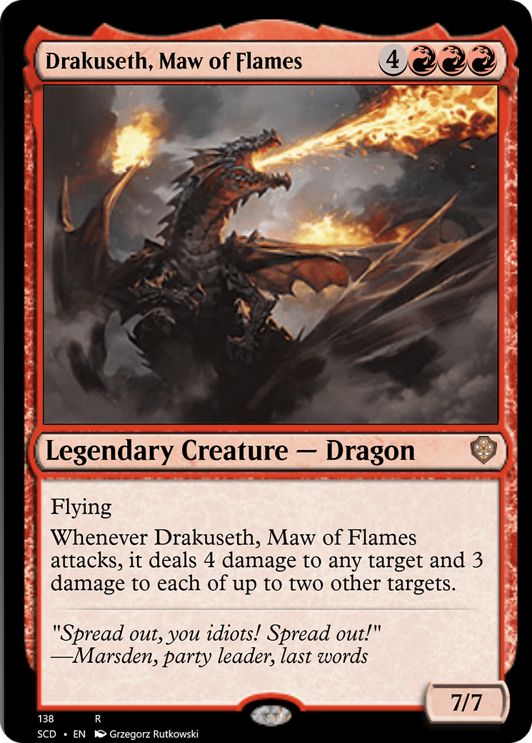 Drakuseth, Maw of Flames [Starter Commander Decks] - La Boîte Mystère ( The Mystery Box)