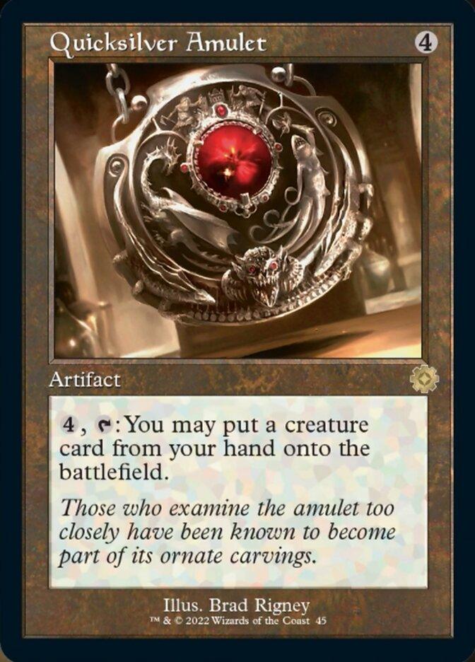 Quicksilver Amulet (Retro) [The Brothers' War Retro Artifacts] - La Boîte Mystère ( The Mystery Box)