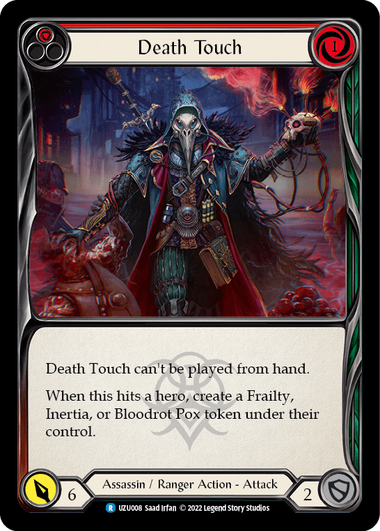 Death Touch (Red) [UZU008] (Outsiders Uzuri Blitz Deck) - La Boîte Mystère ( The Mystery Box)