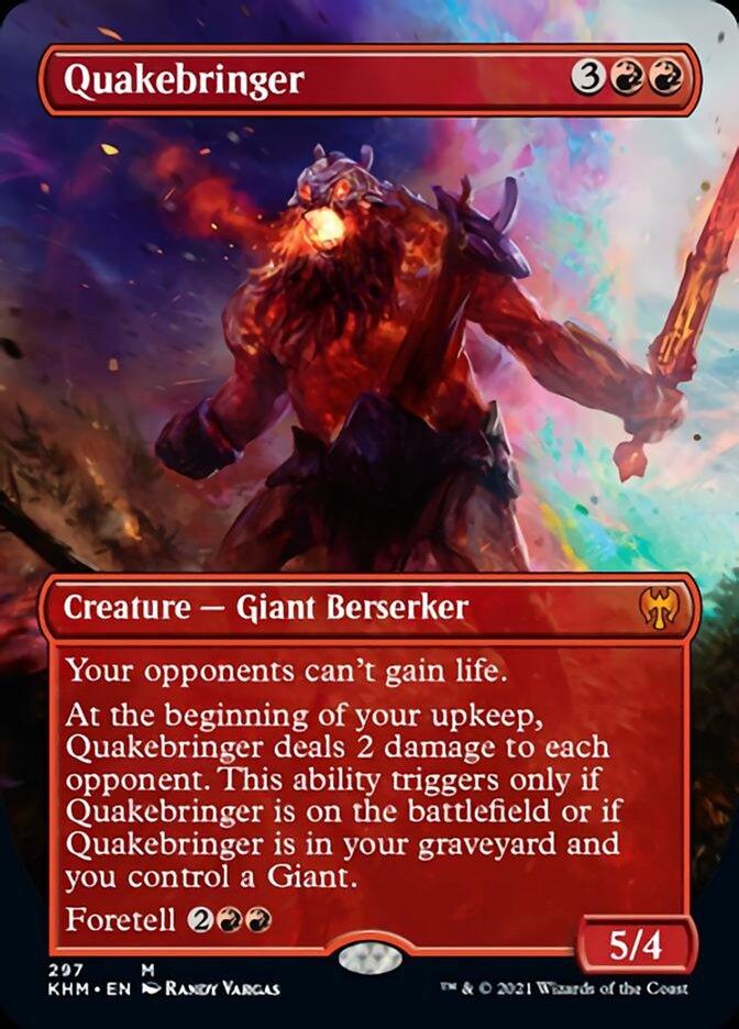 Quakebringer (Borderless Alternate Art) [Kaldheim] - La Boîte Mystère ( The Mystery Box)