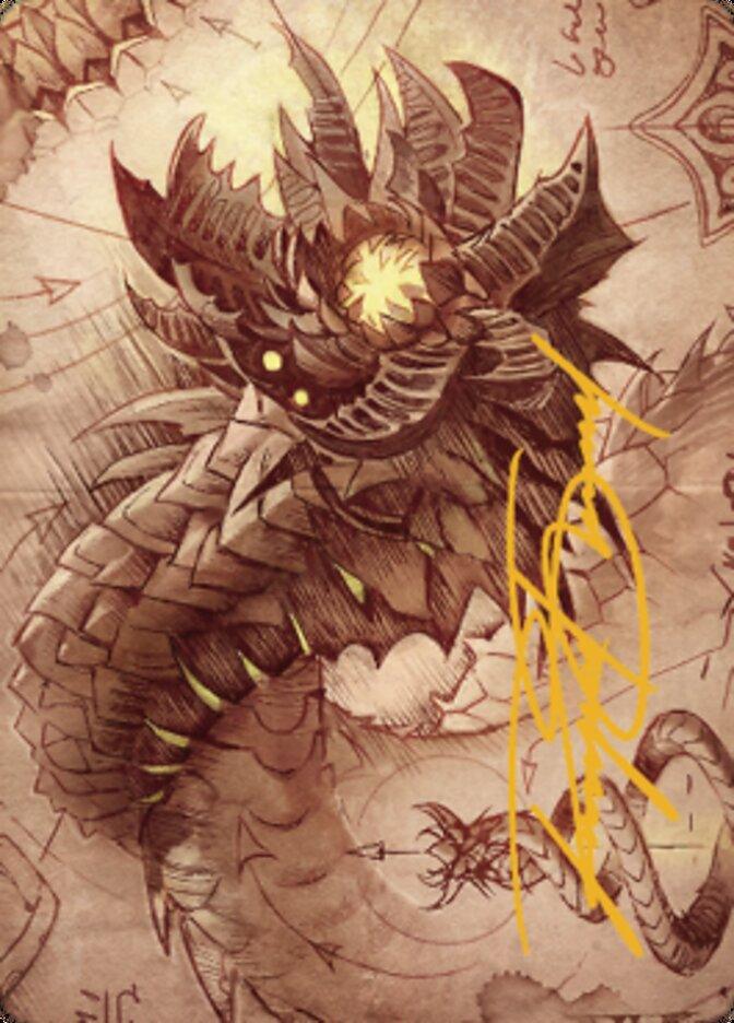 Wurmcoil Engine Art Card (Gold-Stamped Signature) [The Brothers' War Art Series] - La Boîte Mystère ( The Mystery Box)
