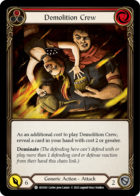 Demolition Crew (Red) [UZU010] (Outsiders Uzuri Blitz Deck) - La Boîte Mystère ( The Mystery Box)