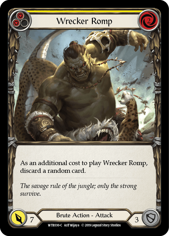 Wrecker Romp (Yellow) [WTR030-C] Alpha Print Normal - La Boîte Mystère ( The Mystery Box)