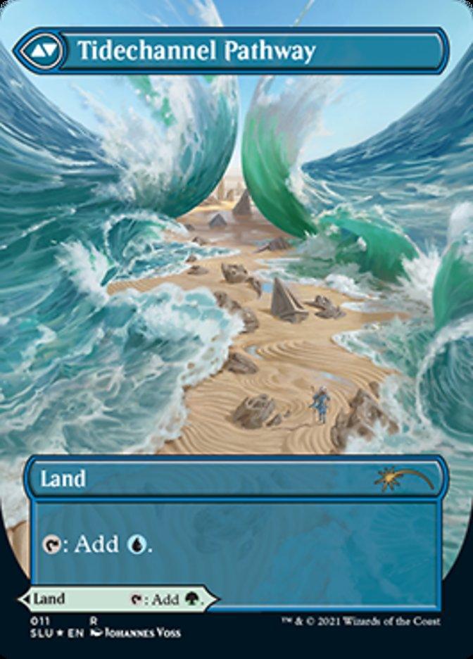 Barkchannel Pathway // Tidechannel Pathway (Borderless) [Secret Lair: Ultimate Edition 2] - La Boîte Mystère ( The Mystery Box)