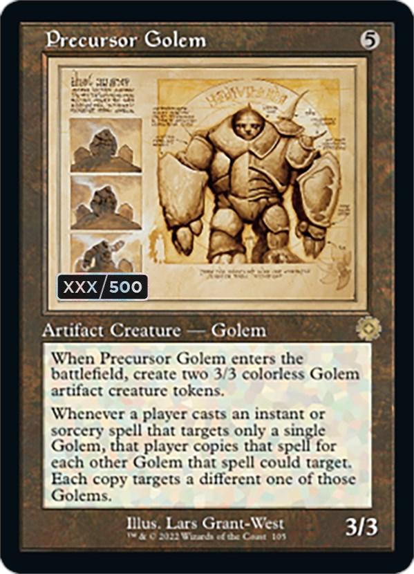 Precursor Golem (Retro Schematic) (Serial Numbered) [The Brothers' War Retro Artifacts] - La Boîte Mystère ( The Mystery Box)