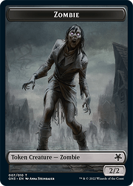 Zombie // Treasure Double-Sided Token [Game Night: Free-for-All Tokens] - La Boîte Mystère ( The Mystery Box)