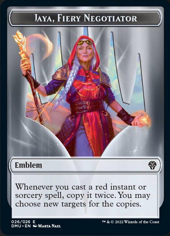 Jaya, Fiery Negotiator Emblem [Dominaria United Tokens] - La Boîte Mystère ( The Mystery Box)