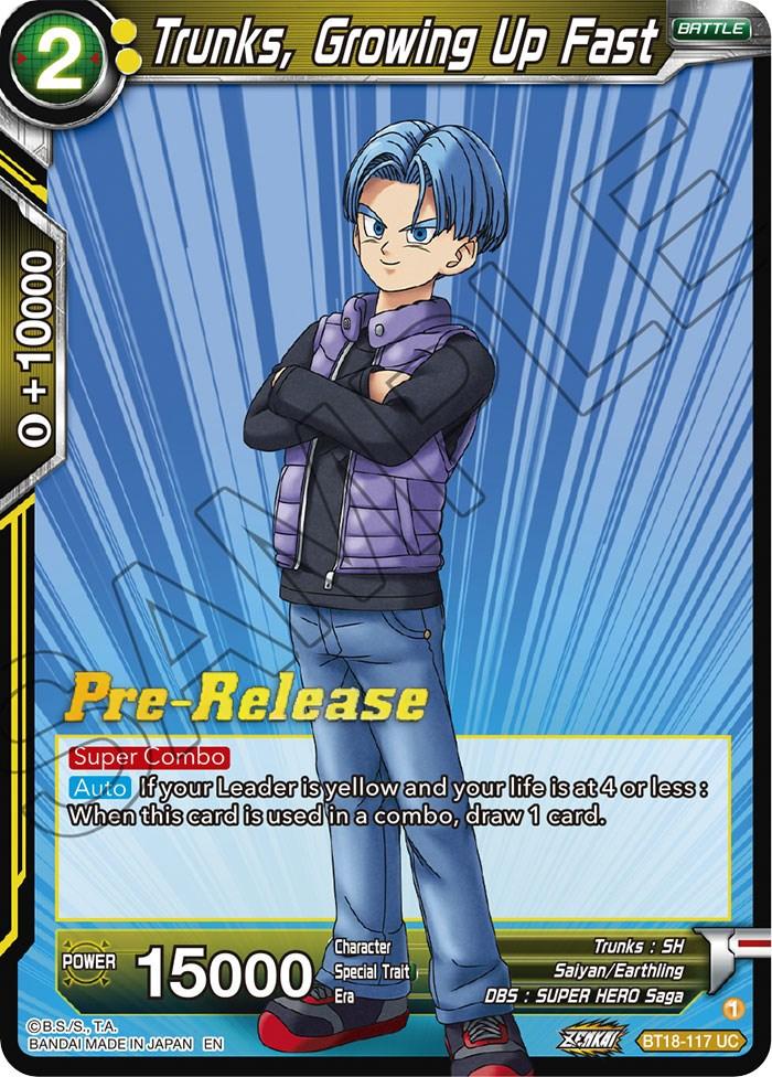 Trunks, Growing Up Fast (BT18-117) [Dawn of the Z-Legends Prerelease Promos] - La Boîte Mystère ( The Mystery Box)