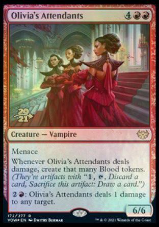 Olivia's Attendants [Innistrad: Crimson Vow Prerelease Promos] - La Boîte Mystère ( The Mystery Box)