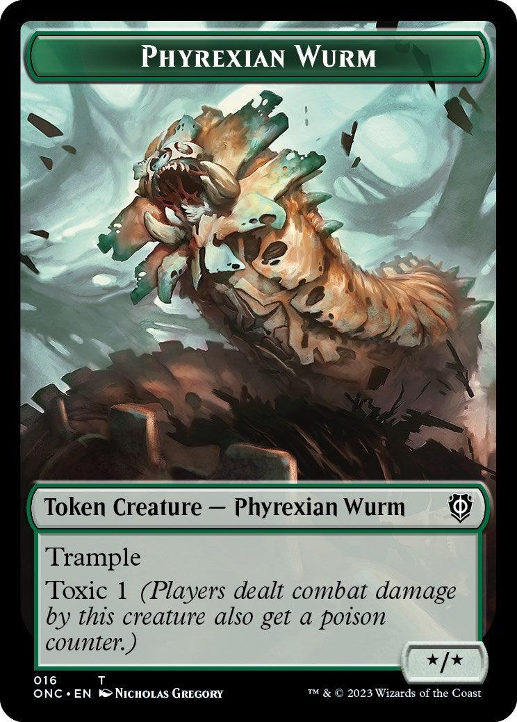 Phyrexian Wurm // Phyrexian Horror Double-Sided Token [Phyrexia: All Will Be One Commander Tokens] - La Boîte Mystère ( The Mystery Box)