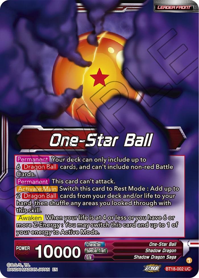 One-Star Ball // Syn Shenron, Despair Made Manifest (BT18-002) [Dawn of the Z-Legends Prerelease Promos] - La Boîte Mystère ( The Mystery Box)