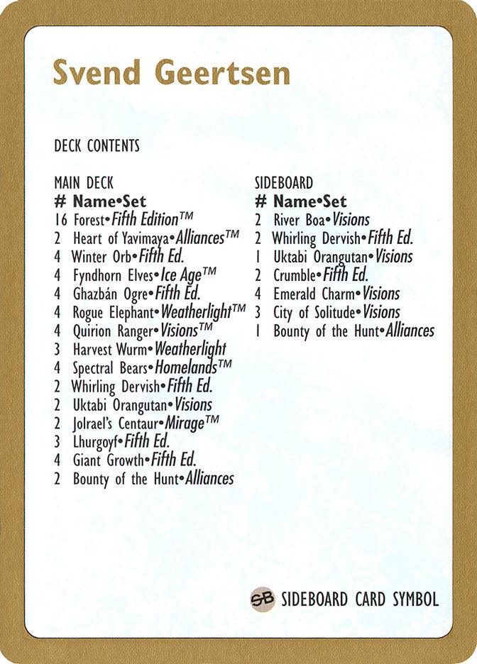 Svend Geertsen Decklist [World Championship Decks 1997] - La Boîte Mystère ( The Mystery Box)
