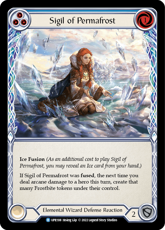 Sigil of Permafrost (Blue) [UPR108] (Uprising) Rainbow Foil - La Boîte Mystère ( The Mystery Box)