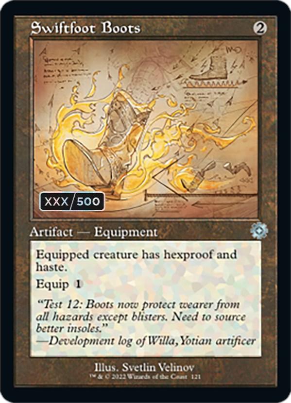 Swiftfoot Boots (Retro Schematic) (Serial Numbered) [The Brothers' War Retro Artifacts] - La Boîte Mystère ( The Mystery Box)