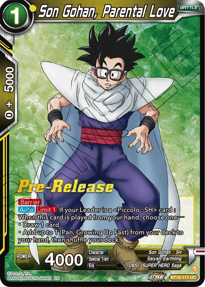 Son Gohan, Parental Love (BT18-111) [Dawn of the Z-Legends Prerelease Promos] - La Boîte Mystère ( The Mystery Box)