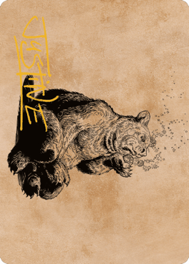 Wilson, Refined Grizzly Art Card (Gold-Stamped Signature) [Commander Legends: Battle for Baldur's Gate Art Series] - La Boîte Mystère ( The Mystery Box)