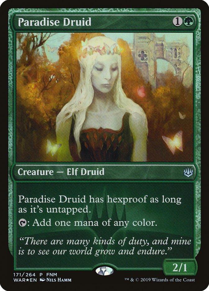 Magic: The Gathering MTG Single Paradise Druid (FNM) [War of the Spark Promos]