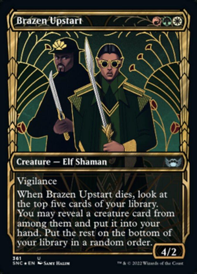 Brazen Upstart (Showcase Golden Age Gilded Foil) [Streets of New Capenna] - La Boîte Mystère ( The Mystery Box)