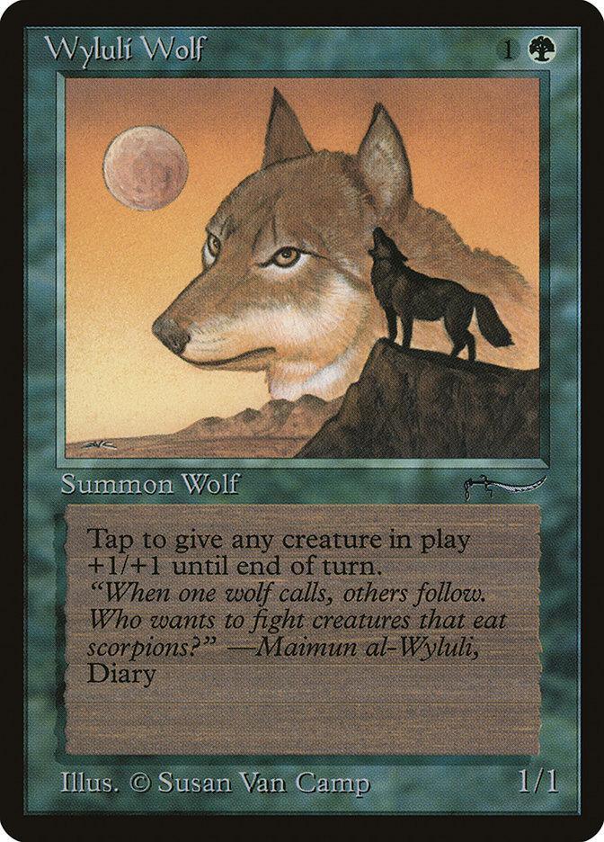 Wyluli Wolf (Dark Mana Cost) [Arabian Nights] - La Boîte Mystère ( The Mystery Box)