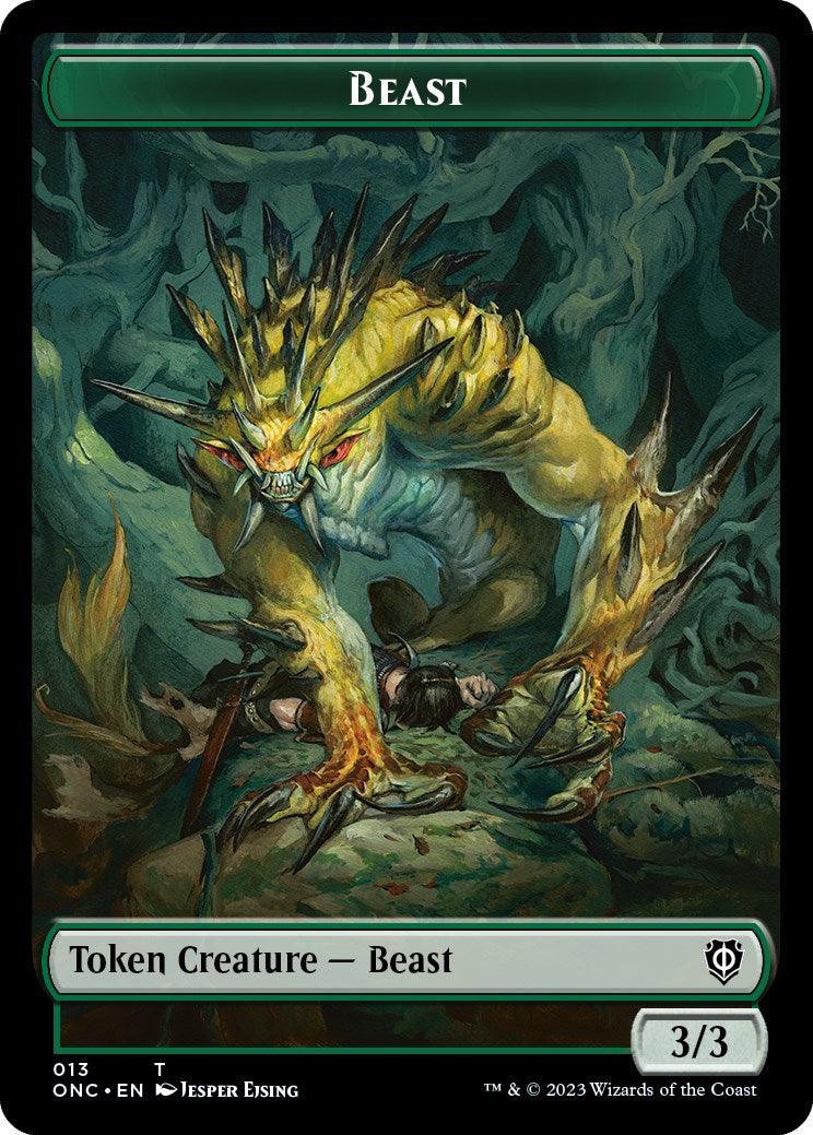 Poison Counter // Beast Double-Sided Token [Phyrexia: All Will Be One Commander Tokens] - La Boîte Mystère ( The Mystery Box)