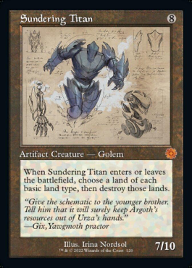 Sundering Titan (Retro Schematic) [The Brothers' War Retro Artifacts] - La Boîte Mystère ( The Mystery Box)