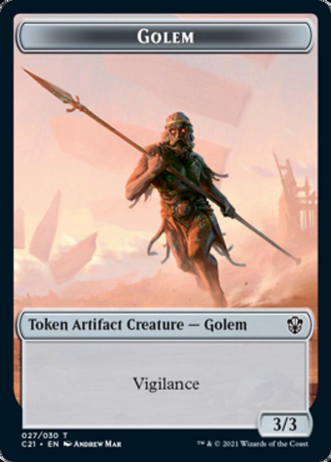 Golem (027) // Thopter Token [Commander 2021 Tokens] - La Boîte Mystère ( The Mystery Box)