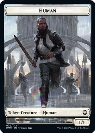 Human // Snake Double-sided Token [Dominaria United Commander Tokens] - La Boîte Mystère ( The Mystery Box)