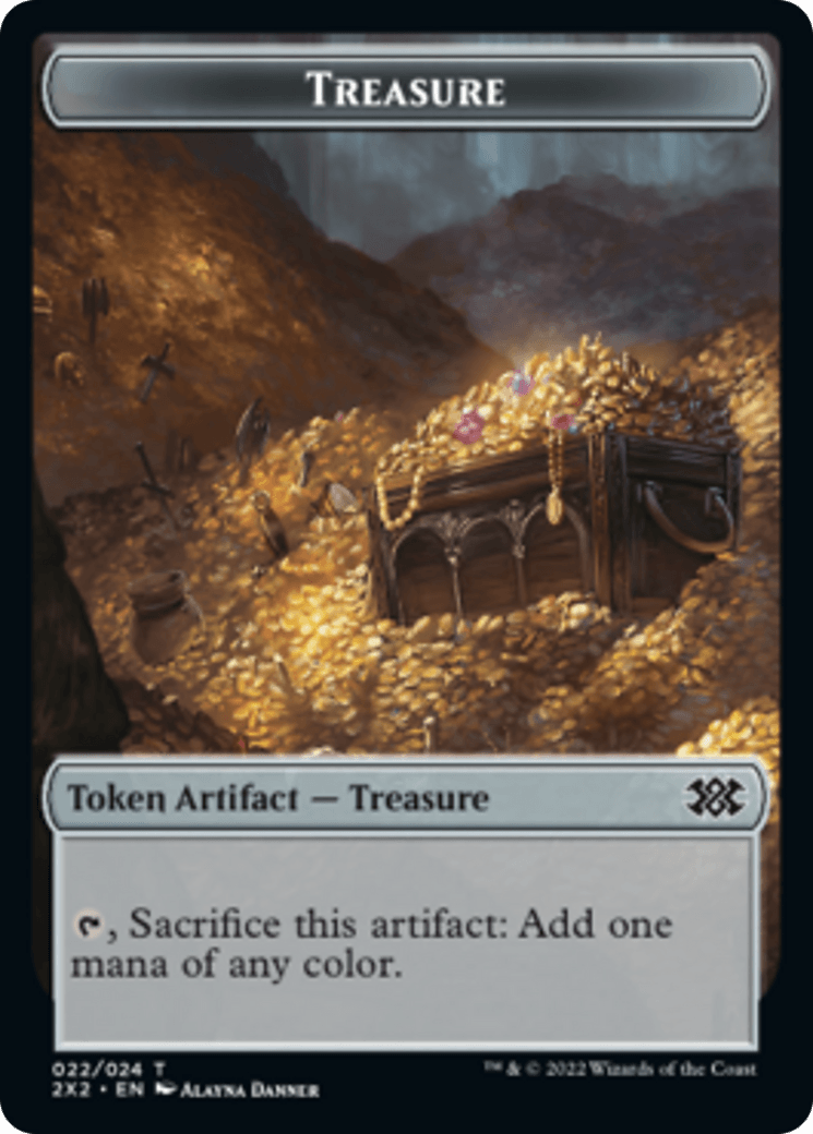 Faerie Rogue // Treasure Double-sided Token [Double Masters 2022 Tokens] - La Boîte Mystère ( The Mystery Box)
