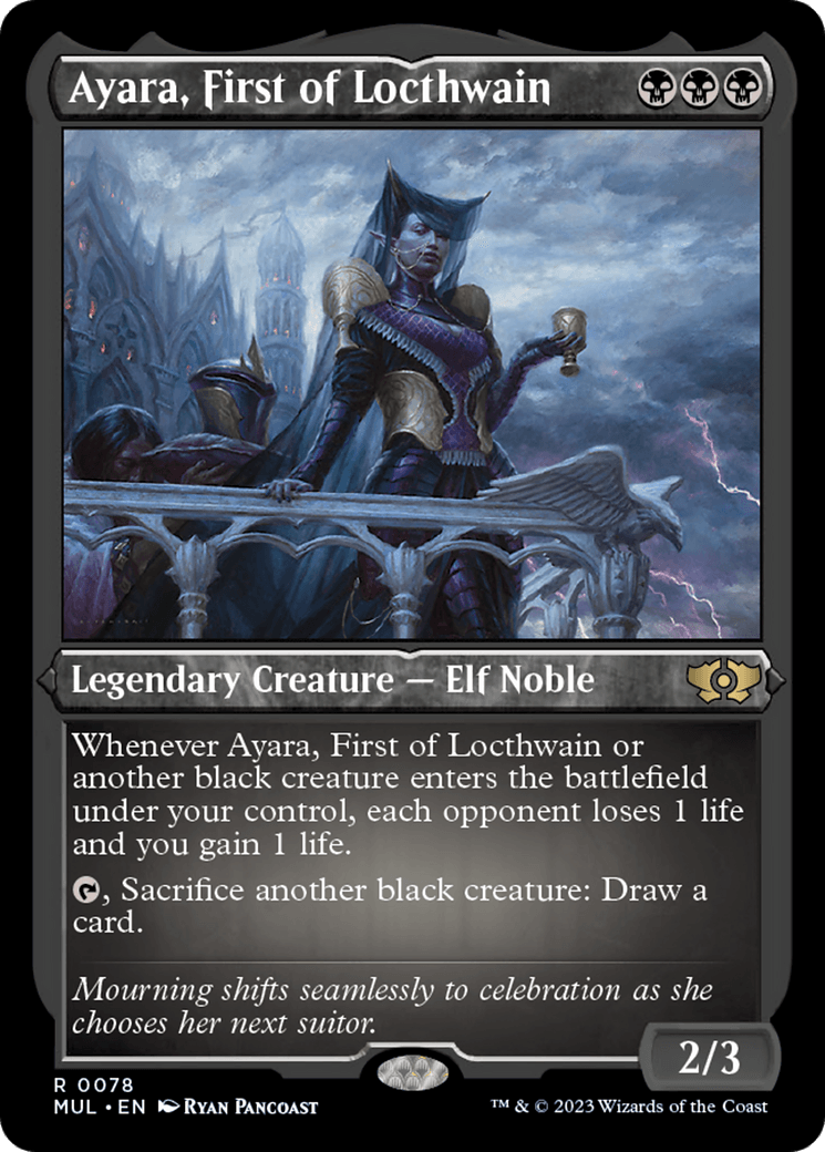 Ayara, First of Locthwain (Foil Etched) [Multiverse Legends] - La Boîte Mystère ( The Mystery Box)