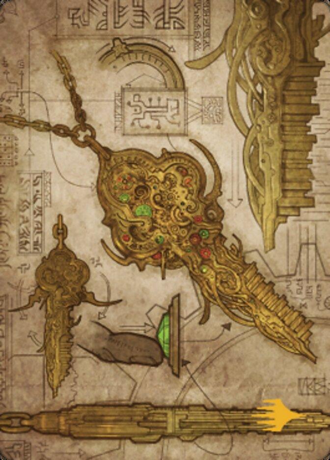 Key to the City Art Card (Gold-Stamped Planeswalker Symbol) [The Brothers' War Art Series] - La Boîte Mystère ( The Mystery Box)