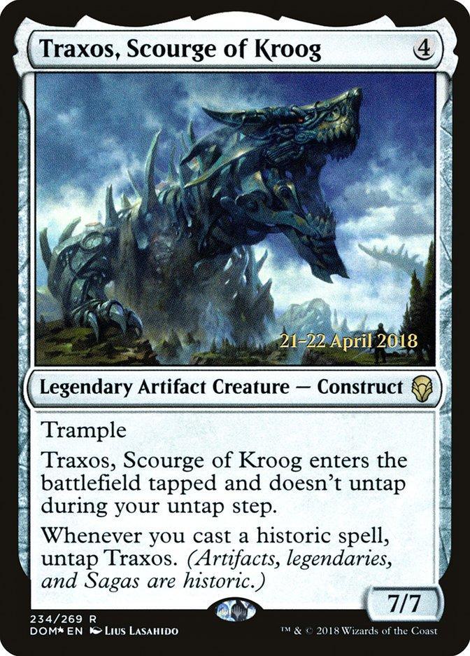 Traxos, Scourge of Kroog [Dominaria Prerelease Promos] - La Boîte Mystère ( The Mystery Box)