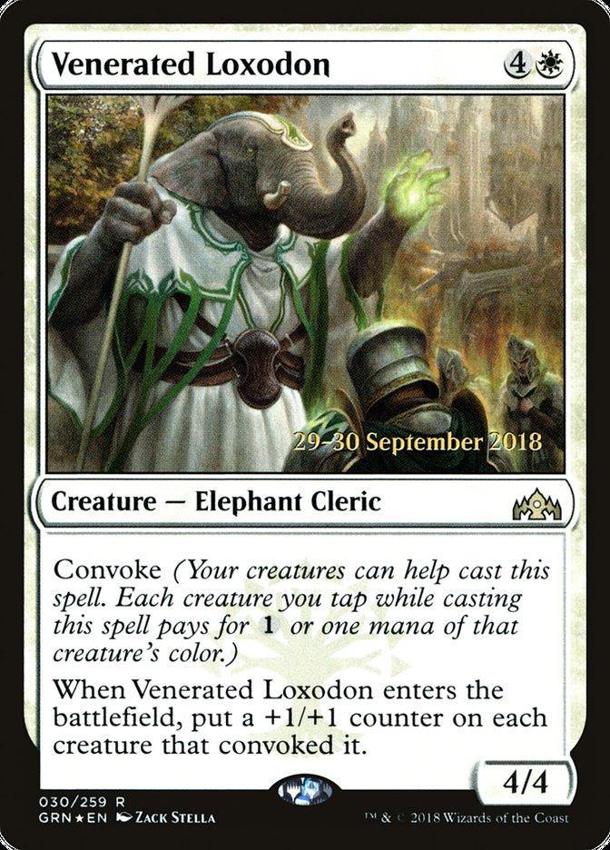 Venerated Loxodon [Guilds of Ravnica Prerelease Promos] - La Boîte Mystère ( The Mystery Box)