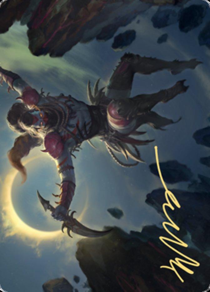 Nighthawk Scavenger Art Card (Gold-Stamped Signature) [Zendikar Rising Art Series] - La Boîte Mystère ( The Mystery Box)