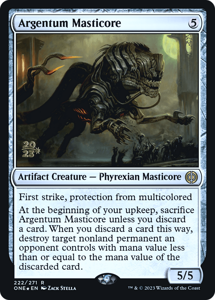 Argentum Masticore [Phyrexia: All Will Be One Prerelease Promos] - La Boîte Mystère ( The Mystery Box)