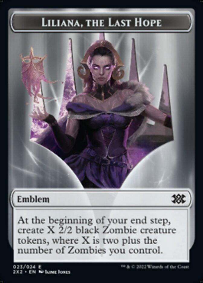 Liliana, the Last Hope Emblem // Spirit Double-sided Token [Double Masters 2022 Tokens] - La Boîte Mystère ( The Mystery Box)