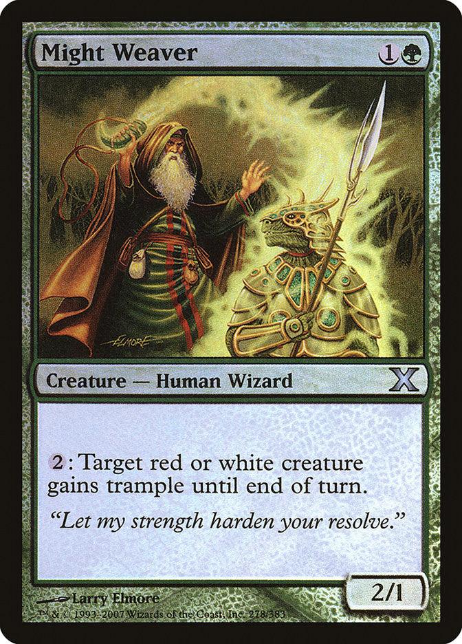 Might Weaver (Premium Foil) [Tenth Edition] - La Boîte Mystère ( The Mystery Box)