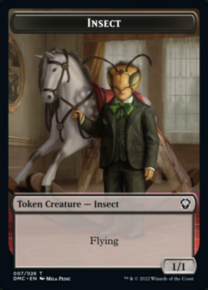 Soldier // Insect Double-sided Token [Dominaria United Tokens] - La Boîte Mystère ( The Mystery Box)