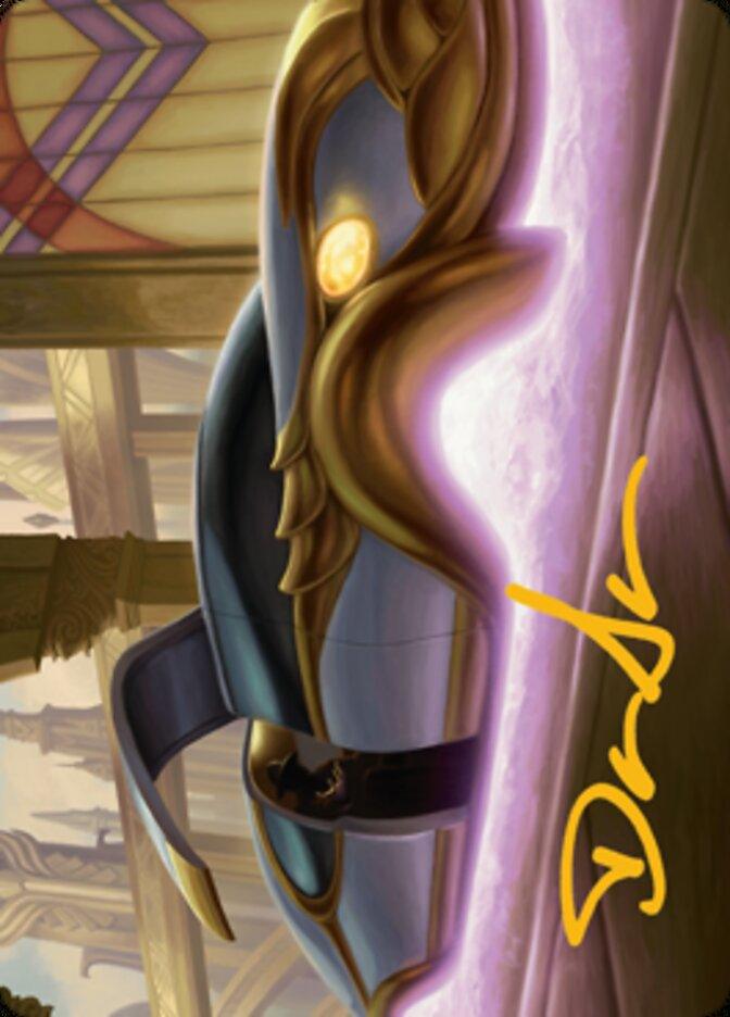 Mysterious Limousine Art Card (Gold-Stamped Signature) [Streets of New Capenna Art Series] - La Boîte Mystère ( The Mystery Box)