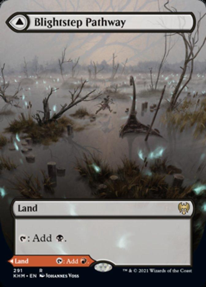 Blightstep Pathway // Searstep Pathway (Borderless Alternate Art) [Kaldheim] - La Boîte Mystère ( The Mystery Box)