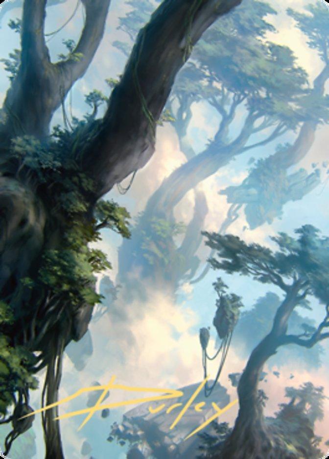 Forest 1 Art Card (Gold-Stamped Signature) [Zendikar Rising Art Series] - La Boîte Mystère ( The Mystery Box)