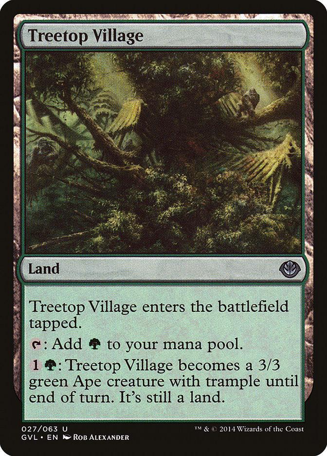 Treetop Village (Garruk vs. Liliana) [Duel Decks Anthology] - La Boîte Mystère ( The Mystery Box)