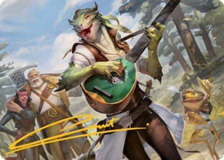 Wandering Troubadour Art Card (Gold-Stamped Signature) [Dungeons & Dragons: Adventures in the Forgotten Realms Art Series] - La Boîte Mystère ( The Mystery Box)