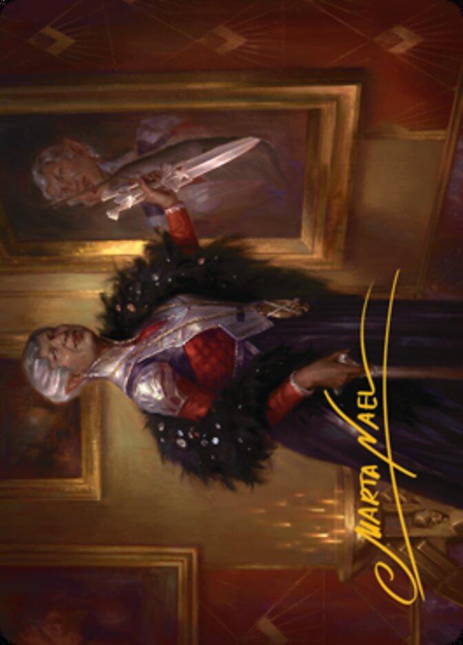 Evelyn, the Covetous Art Card (Gold-Stamped Signature) [Streets of New Capenna Art Series] - La Boîte Mystère ( The Mystery Box)