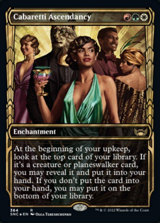 Cabaretti Ascendancy (Showcase Golden Age Gilded Foil) [Streets of New Capenna] - La Boîte Mystère ( The Mystery Box)