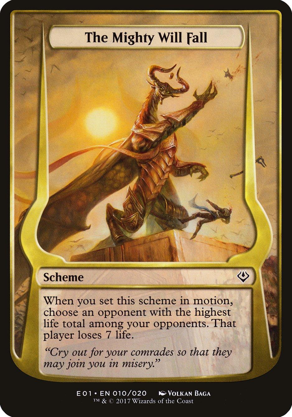 The Mighty Will Fall (Schemes) [Archenemy: Nicol Bolas Schemes] - La Boîte Mystère ( The Mystery Box)