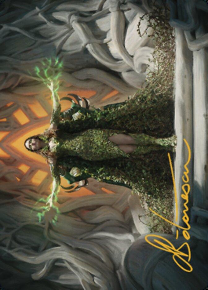 Titania, Voice of Gaea Art Card (Gold-Stamped Signature) [The Brothers' War Art Series] - La Boîte Mystère ( The Mystery Box)
