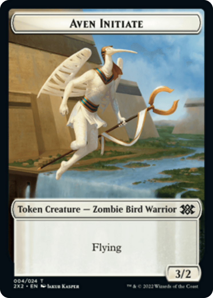 Drake // Aven Initiate Double-sided Token [Double Masters 2022 Tokens] - La Boîte Mystère ( The Mystery Box)