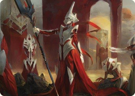 Porcelain Zealot Art Card [Phyrexia: All Will Be One Art Series] - La Boîte Mystère ( The Mystery Box)