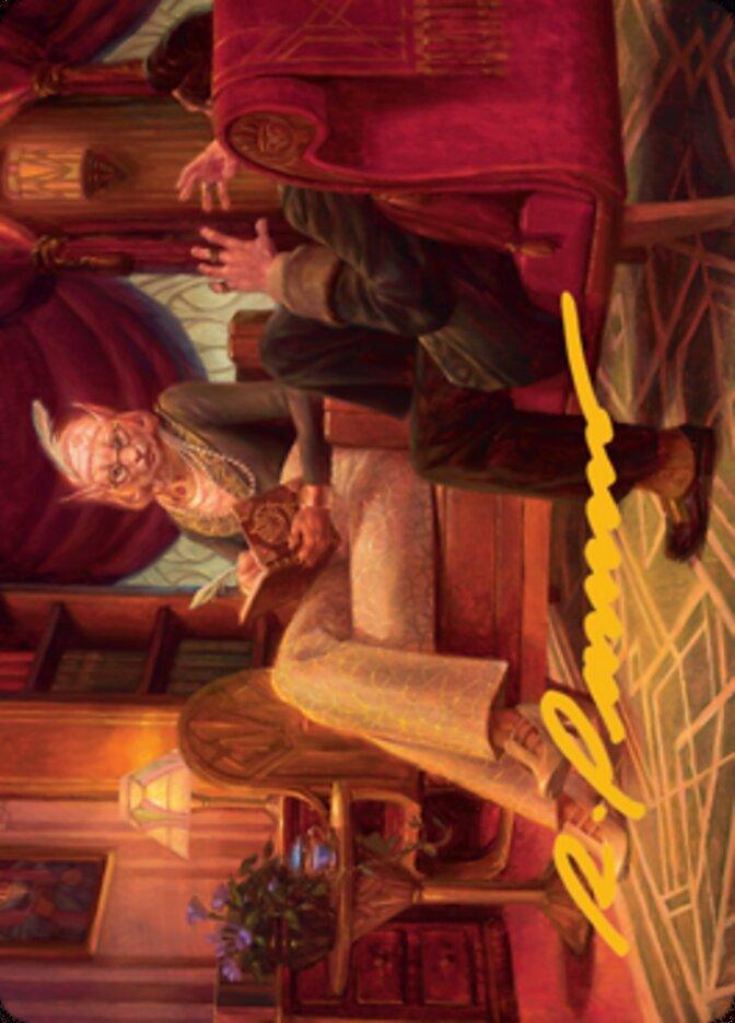 Phabine, Boss's Confidant Art Card (Gold-Stamped Signature) [Streets of New Capenna Art Series] - La Boîte Mystère ( The Mystery Box)