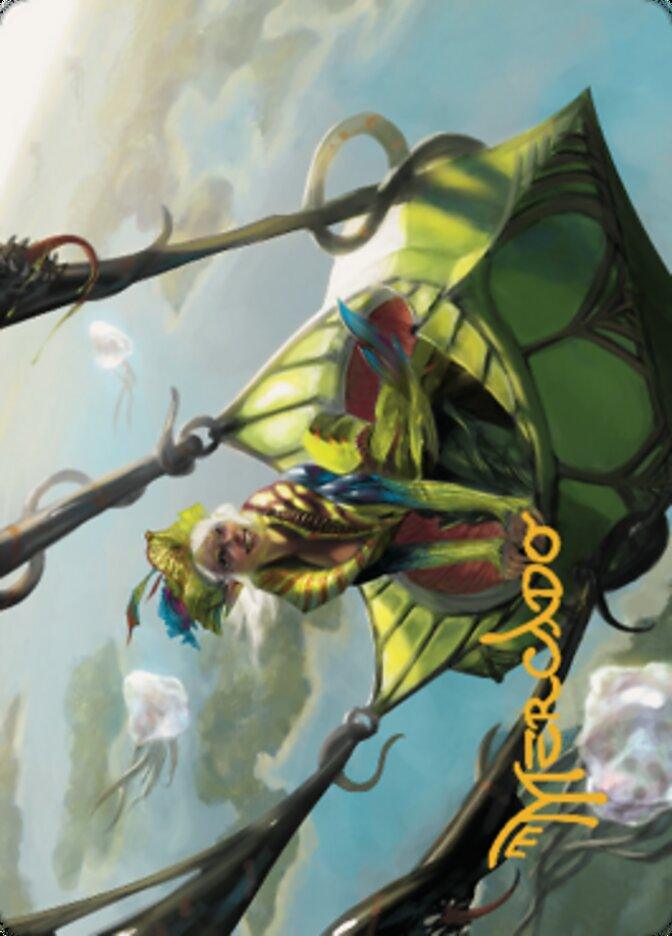 Nael, Avizoa Aeronaut Art Card (Gold-Stamped Signature) [Dominaria United Art Series] - La Boîte Mystère ( The Mystery Box)